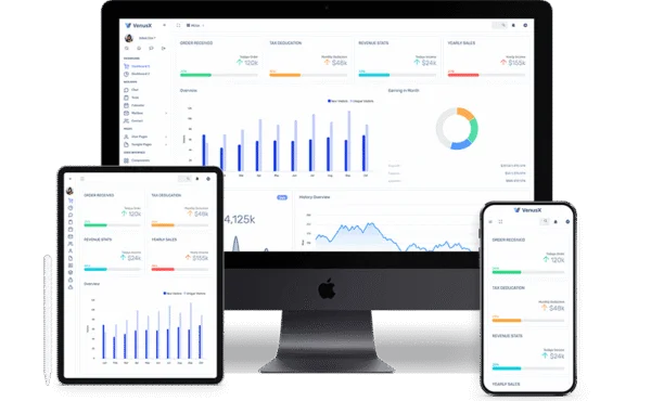 Laptop, Tablet, and Mobile View